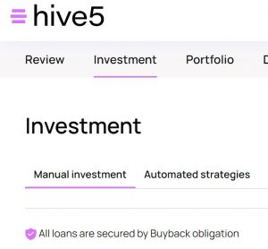 manual investment hive5
