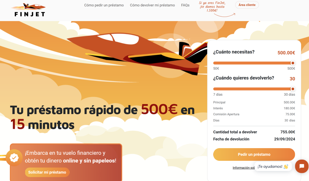 finjet estafa o fiable