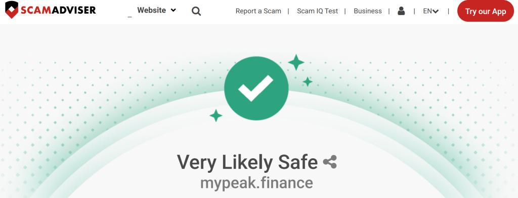 mypeakfinance is a scam?