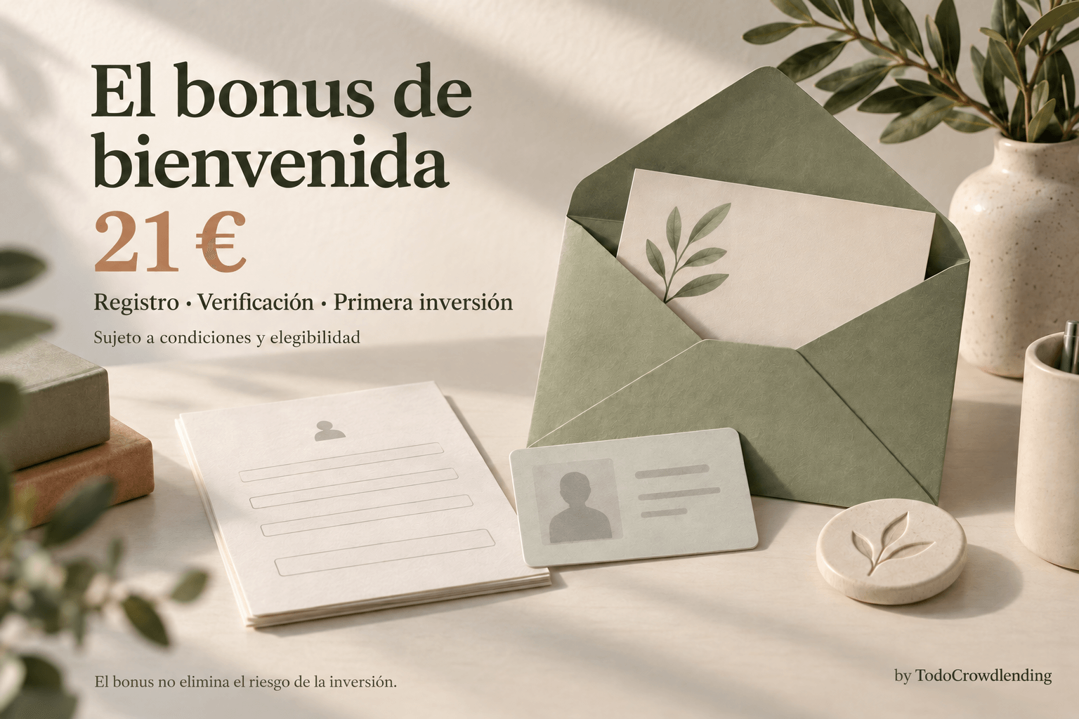 Bonus de bienvenida de 21 euros sujeto a registro, verificación, primera inversión y elegibilidad.