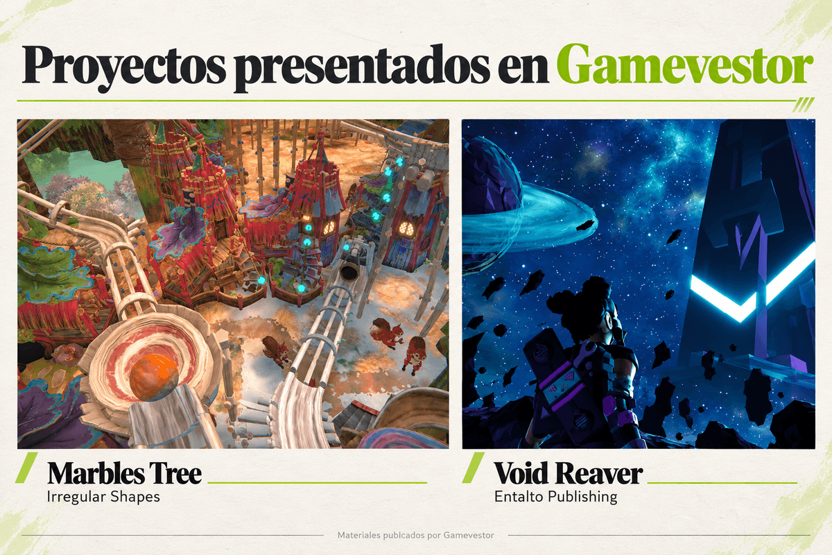 Composición con materiales de Marbles Tree y Void Reaver publicados en Gamevestor